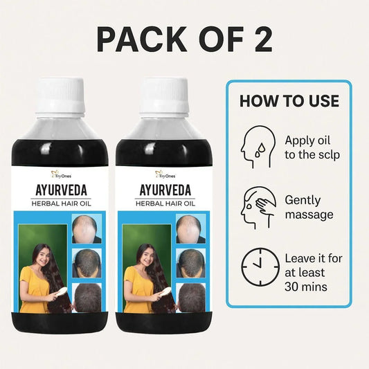 Ayurveda Herbal Hair Oil 100ML (Pack of 2)