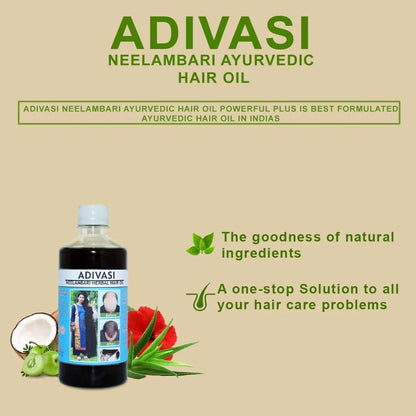 Adivasi Neelambari Herbal Hair Oil 125ML (Pack of 2