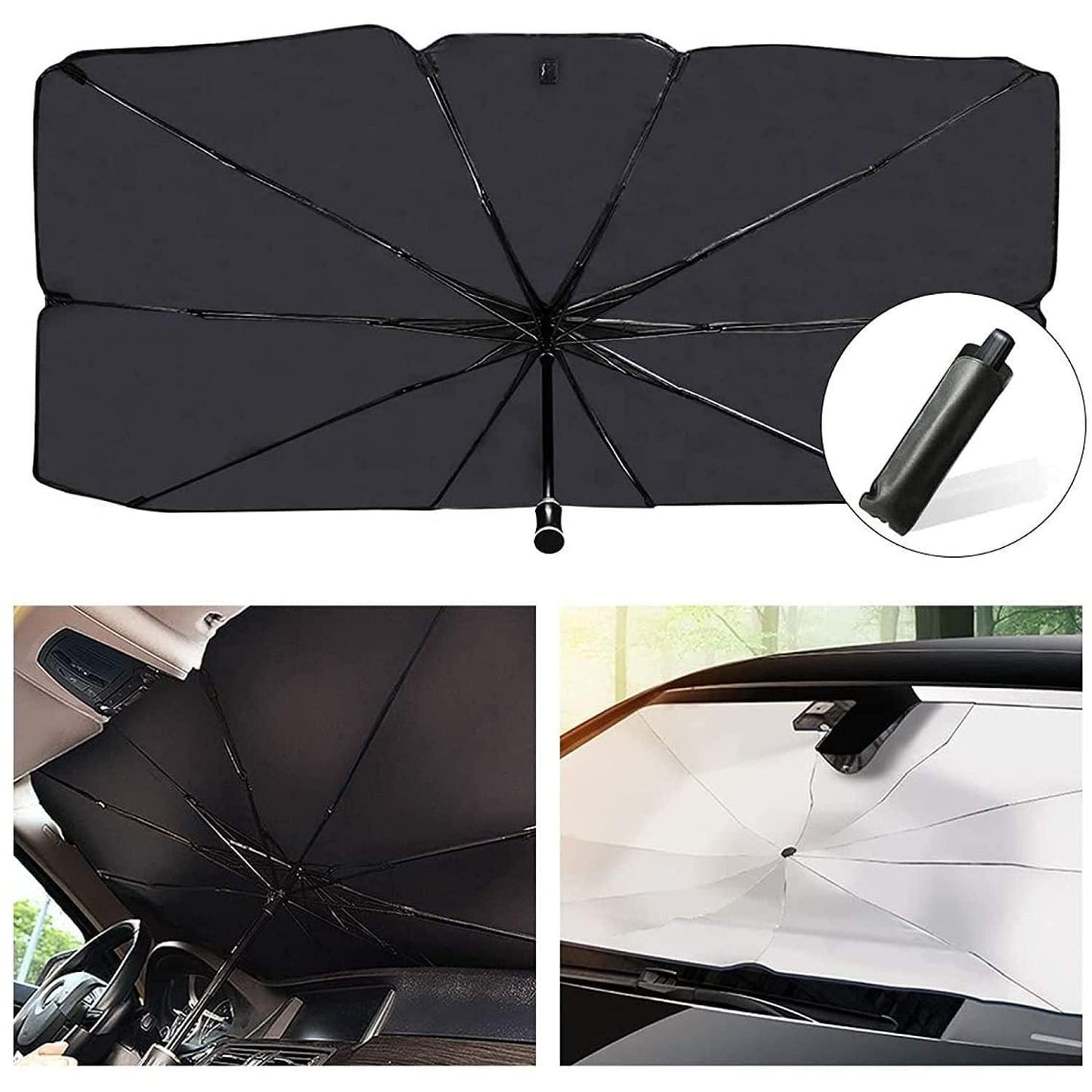Foldable Reflective UV & Heat Protection Cover for Cars, SUVs & Sedans